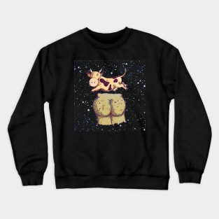 The cow jumped over the moon Crewneck Sweatshirt